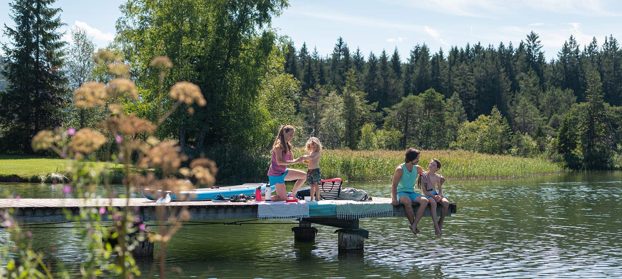 Familien Badetag am Bergsee